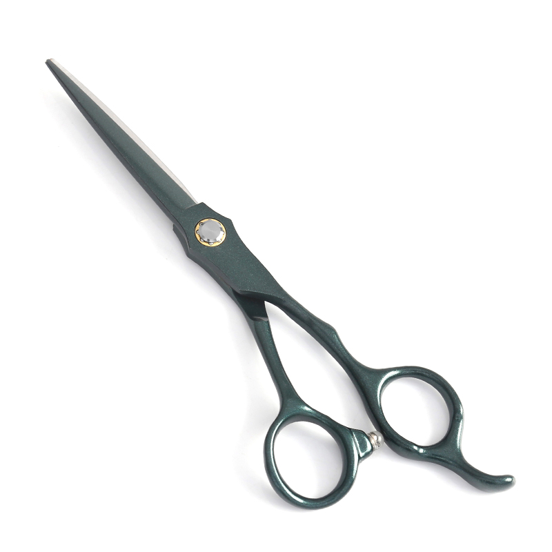 Professionelle Haarschneideschere aus Edelstahl mit hohem Kohlenstoffgehalt der Serie Green Sunflower